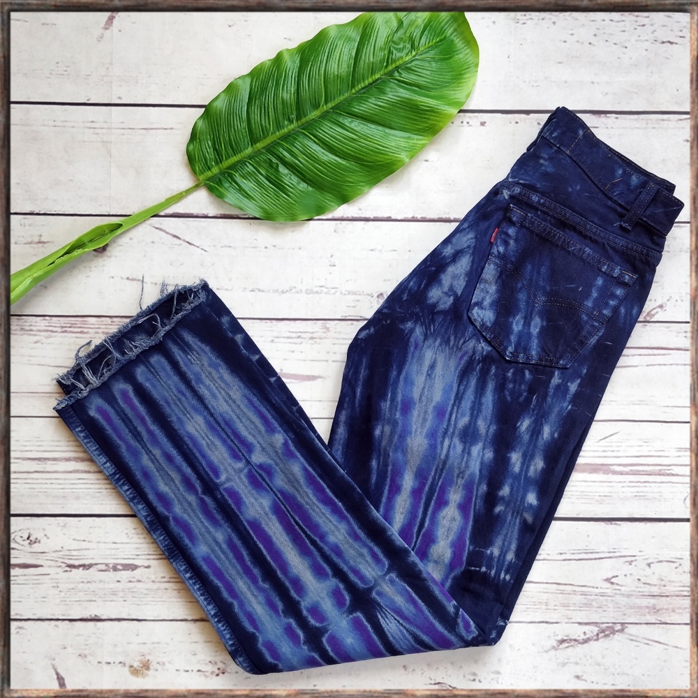 LEVI'S Acid-dyed High Waist Button Fly Jeans